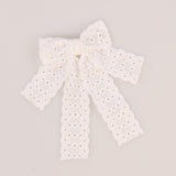 Long Lace Bow Clip - Kidichic