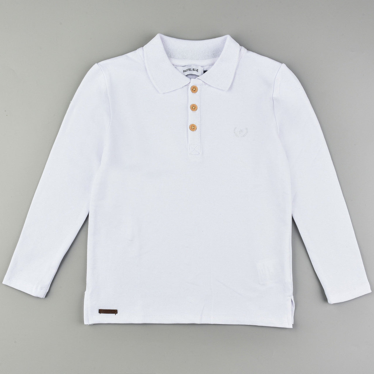 LS Pastel Blue Polo - Kidichic