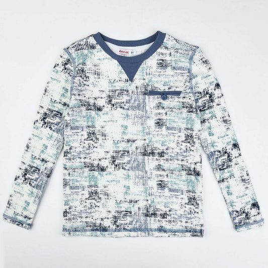 L.S Rib Print Shirt - Kidichic