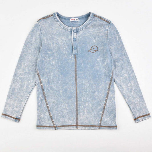 L.S Stone Wash Shirt - Kidichic
