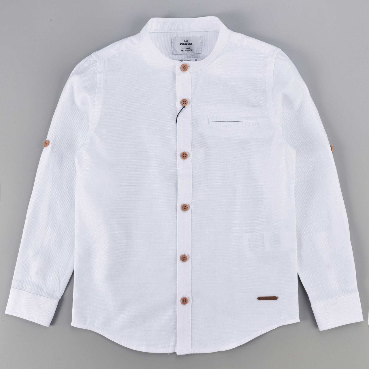 Mandarin Collar L.S Shirt – Kidichic