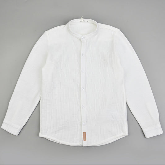 Mandarin Collar Shirt - Elegant - Kidichic