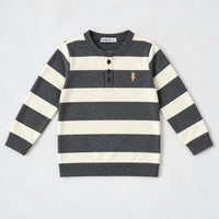 French Terry Striped Shirt