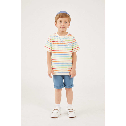 Melange Boys Stripes Shirt - Kidichic