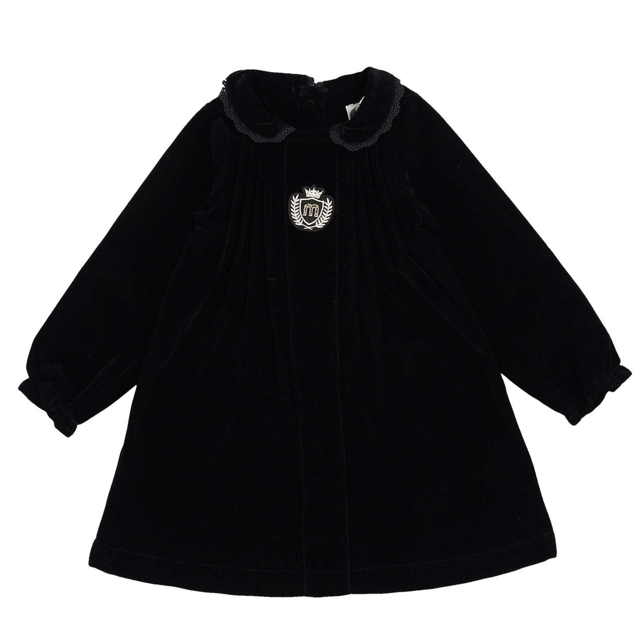 Melange Crest Velour Romper/Dress - Kidichic