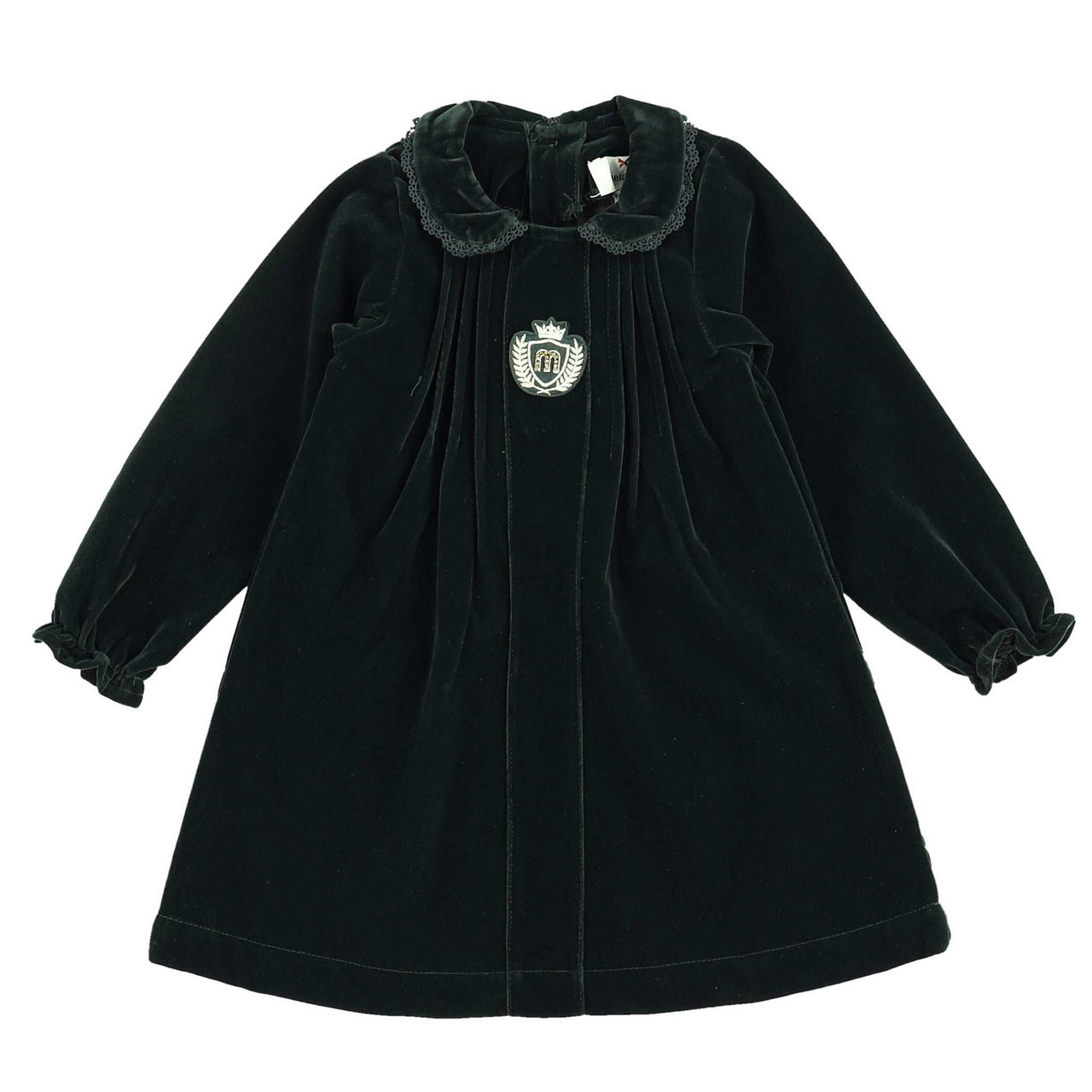 Melange Crest Velour Romper/Dress - Kidichic