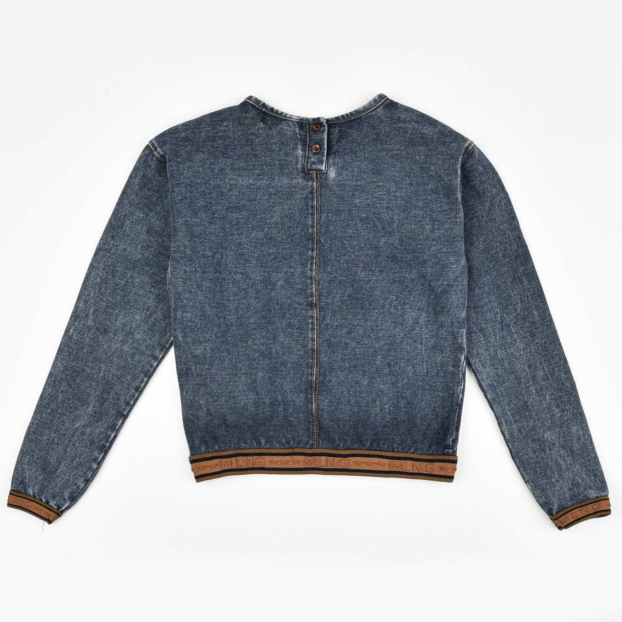 Melange Denim Logo Shirt - Kidichic