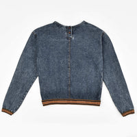 Melange Denim Logo Shirt - Kidichic