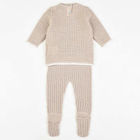 Melange Emberly Knit Baby Bow Set - Kidichic
