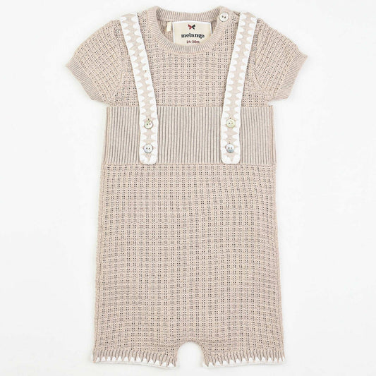 Melange Emberly Knit Overall - Kidichic