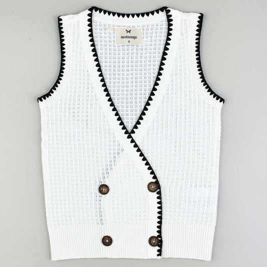 Melange Emberly Knit Vest - Kidichic