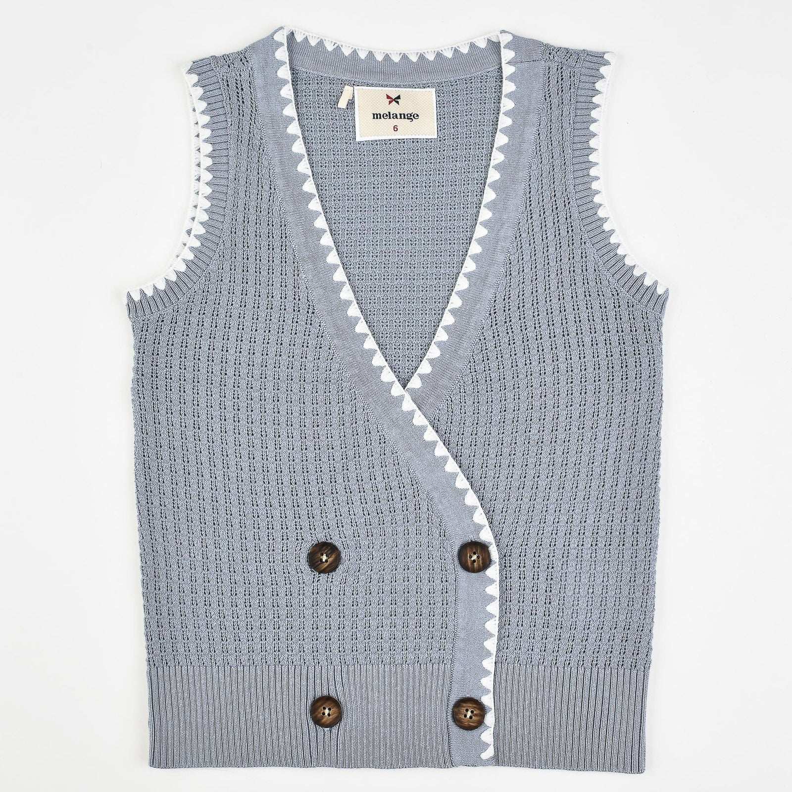 dium. | DU240529 melange summer knit vest . . 2種類の異なる