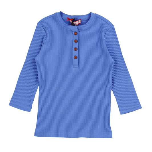Melange Girls Basic Henley - Kidichic