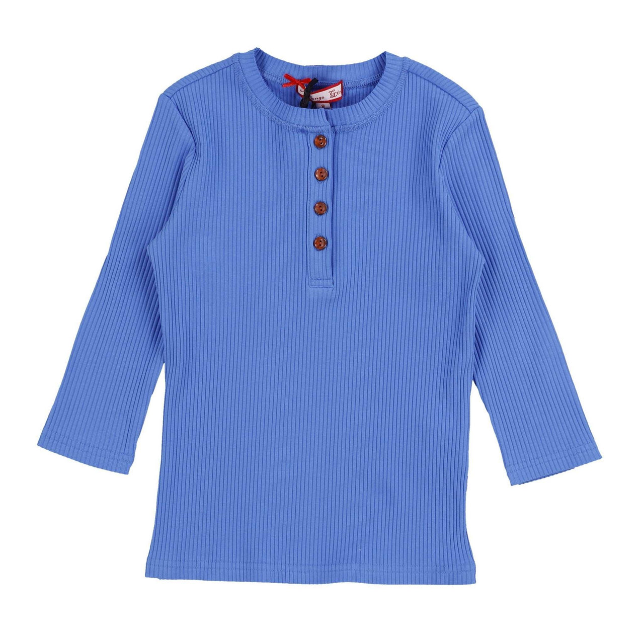 Melange Girls Basic Henley - Kidichic