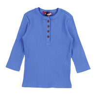 Melange Girls Basic Henley - Kidichic