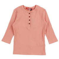 Melange Girls Basic Henley - Kidichic