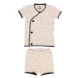 Melange Knit Button Baby Boy Set - Kidichic