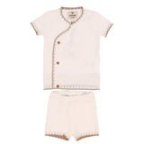 Melange Knit Button Baby Boy Set - Kidichic