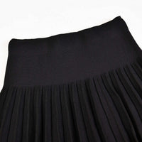 Melange Knit Pleat Skirt - Kidichic