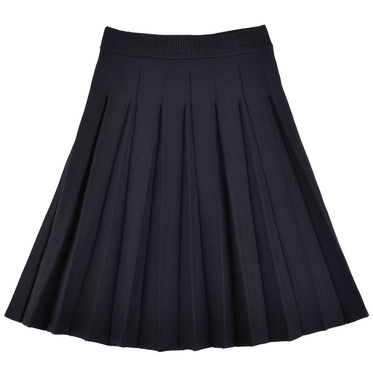 Melange Knit Pleated Skirt - Kidichic