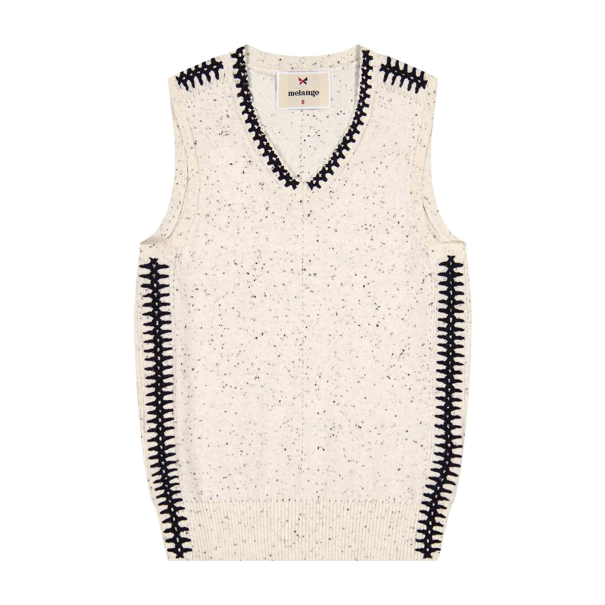 dium. | DU240529 melange summer knit vest . . 2種類の異なる