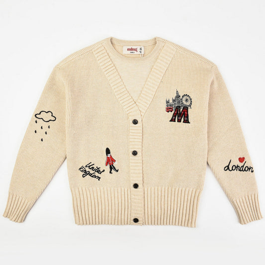 Melange London Knit Cardigan - Kidichic