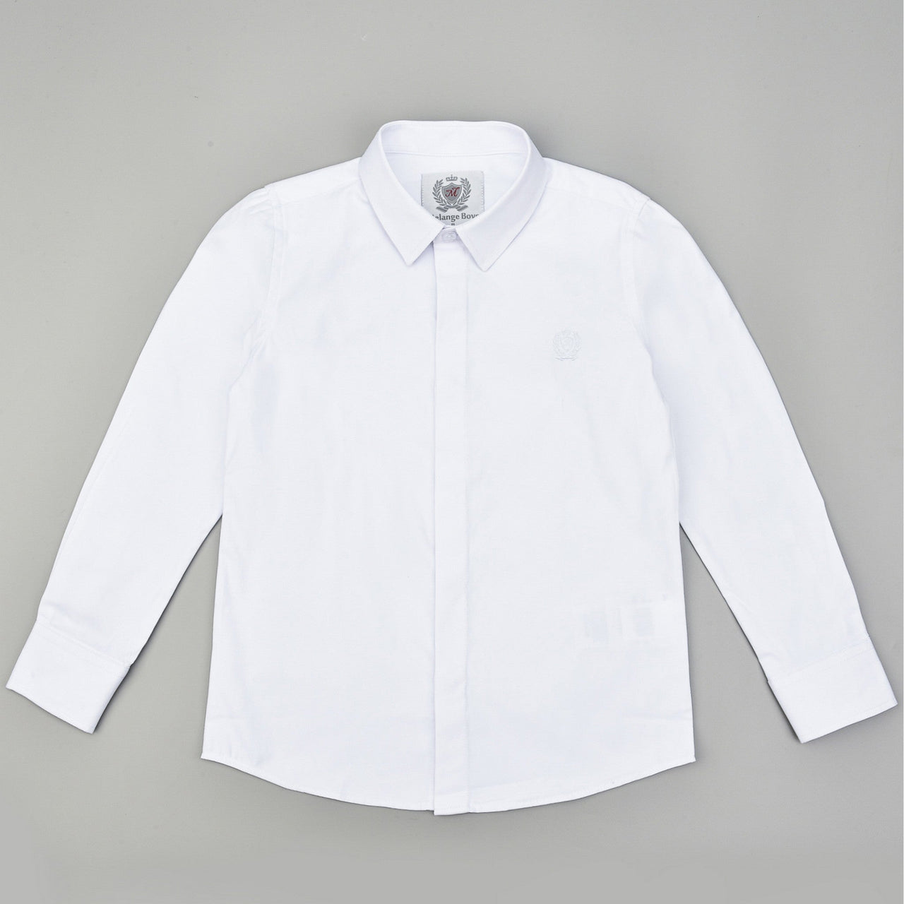 Melange L.S Collar Dress Shirt - Elegant - Kidichic