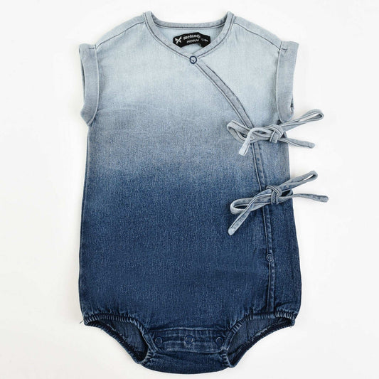 Melange Ombre Denim Overall/Dress - Kidichic