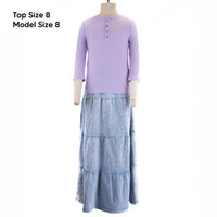 Melange Rib 3/4 Tee - Kidichic