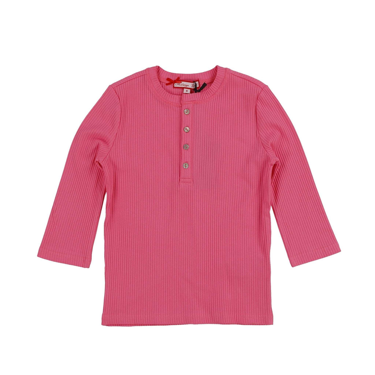 Melange Rib 3/4 Tee - Kidichic