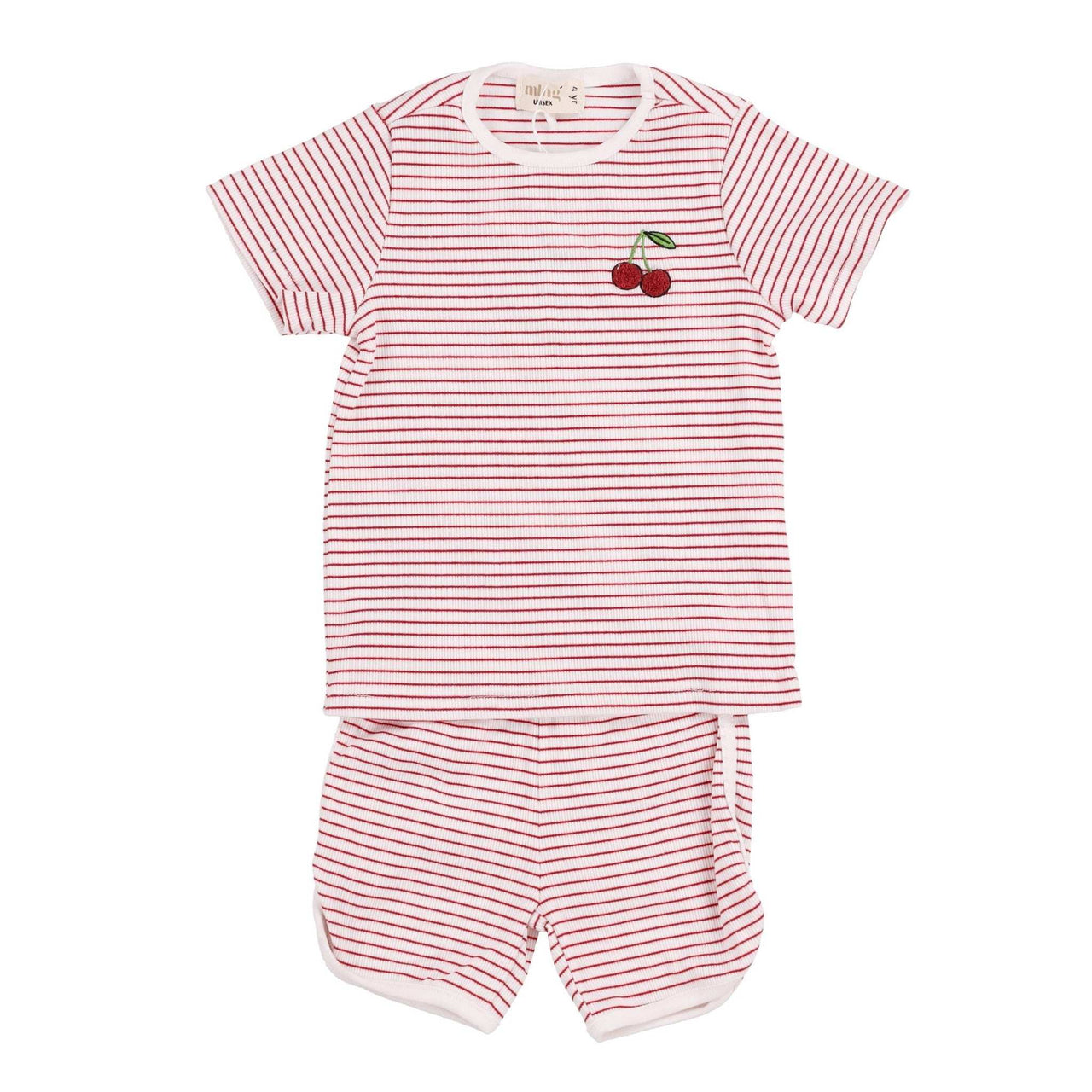 Melange S.S Shorts Stripes PJ Set - Kidichic