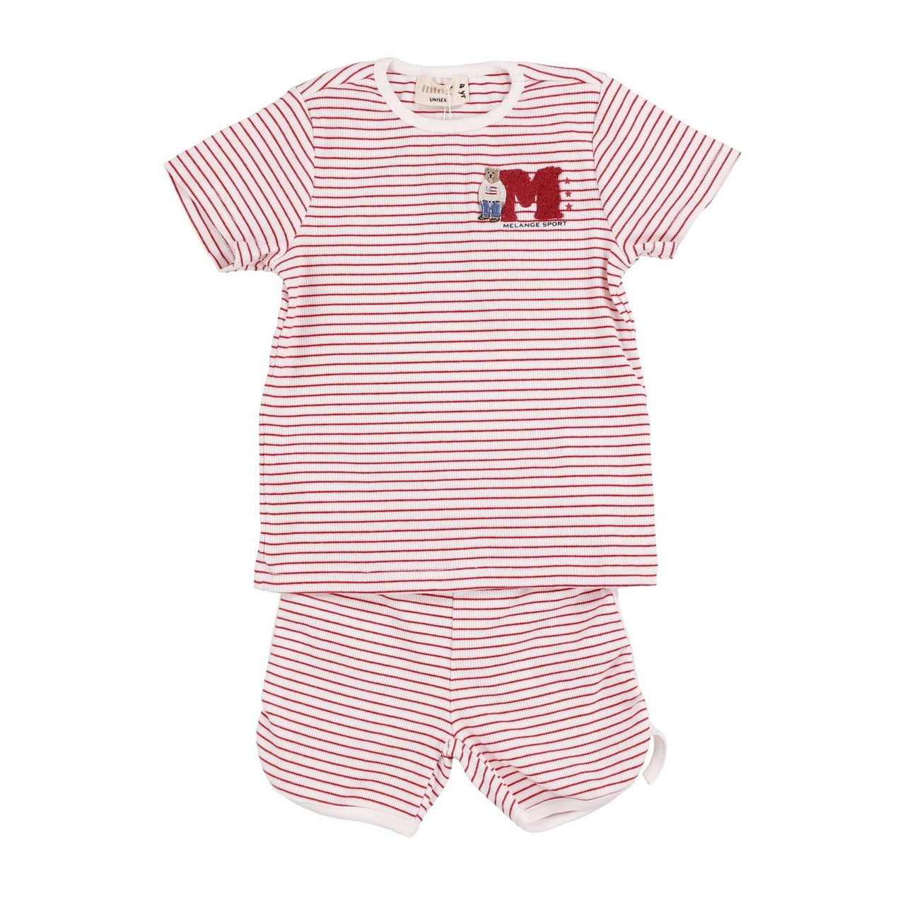 Melange S.S Shorts Stripes PJ Set - Kidichic