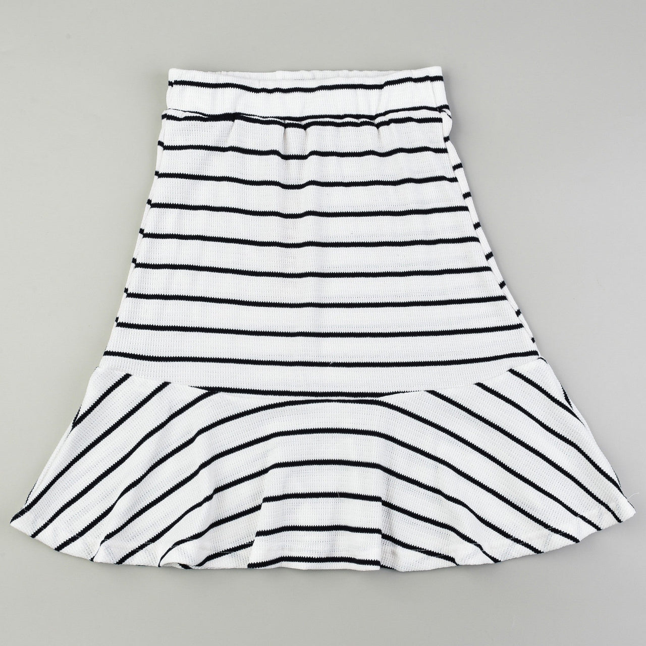 Melange Striped Bell Skirt - Kidichic