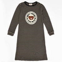 Melange Teddybear Stripes Nightgown - Kidichic
