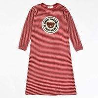 Melange Teddybear Stripes Nightgown - Kidichic