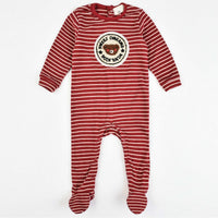 Melange Teddybear Stripes Stretchie - Kidichic