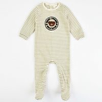 Melange Teddybear Stripes Stretchie - Kidichic