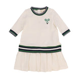 Melange Tennis Overall Dress - Kidichic