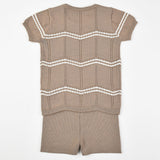 Melange Wave Knit Baby Set - Kidichic