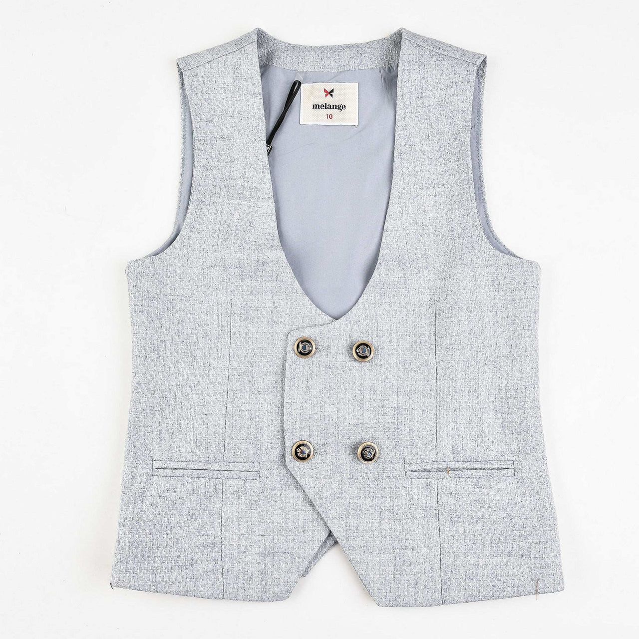 Melange Woven Vest - Kidichic