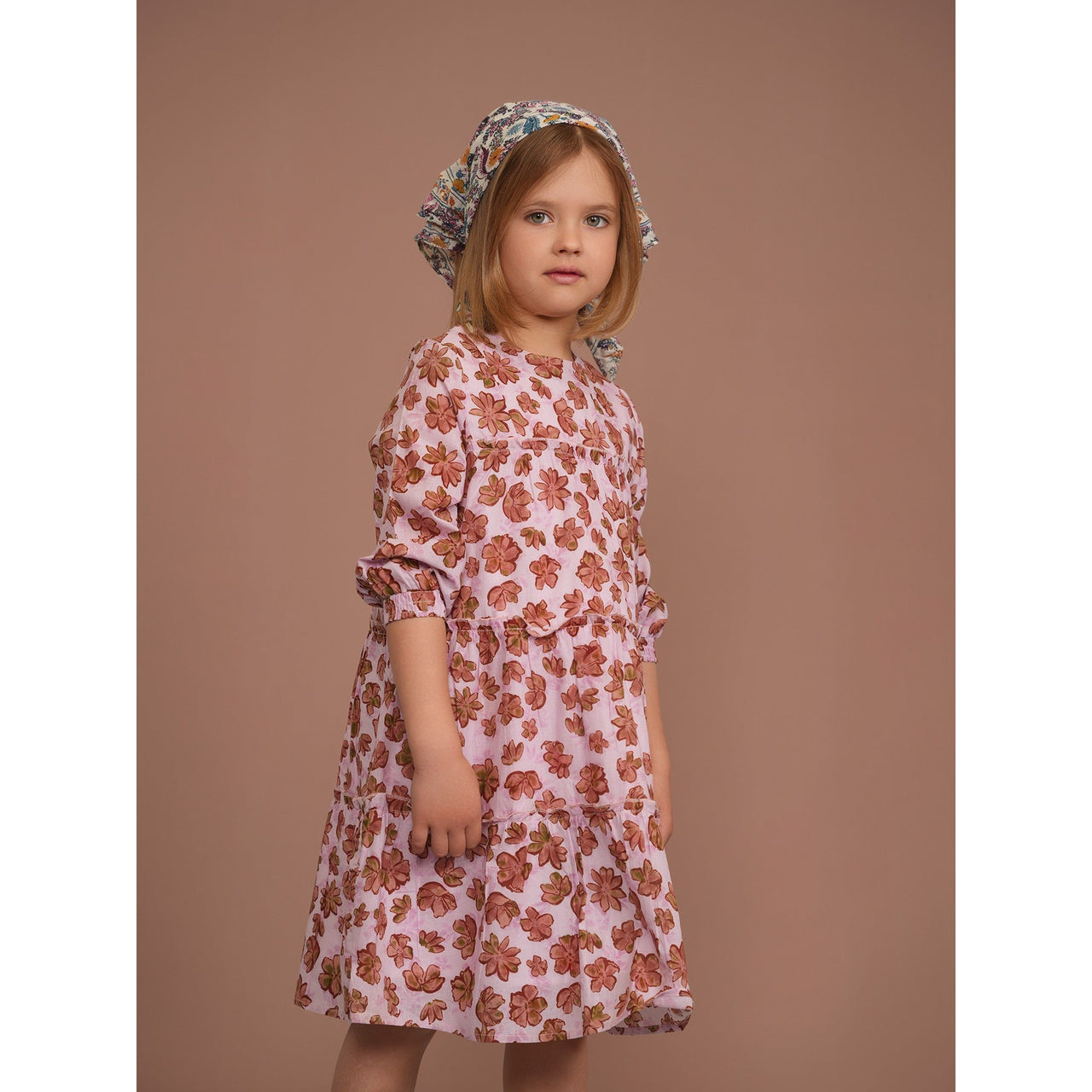 Mia Tiered Cotton Dress - Kidichic