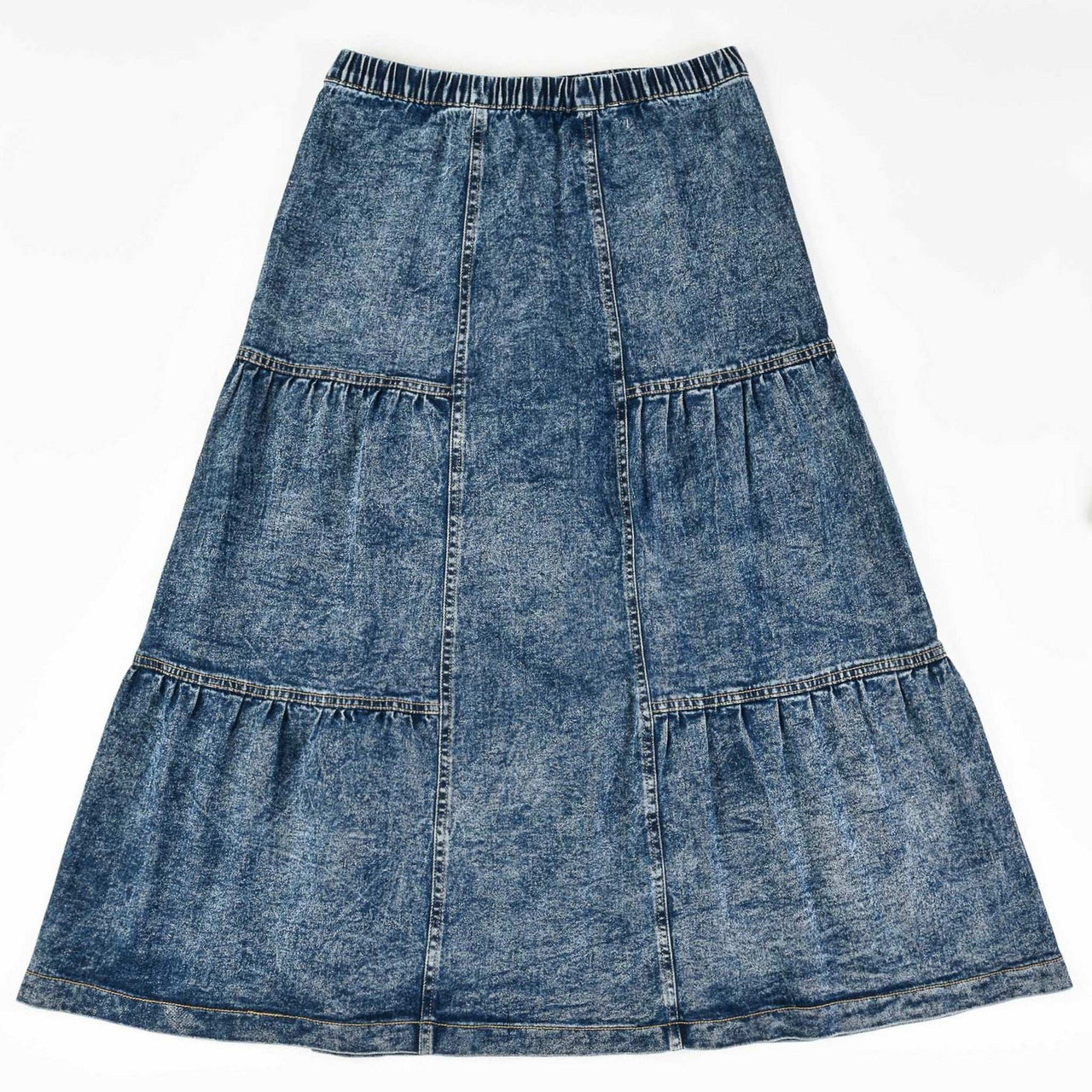 Midi Denim Skirt - Kidichic