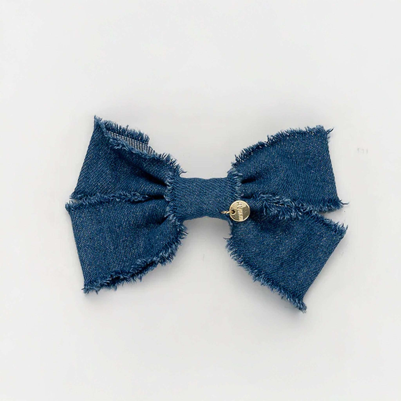 Nana Denim Bow Clip - Kidichic