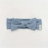 Nana Denim Newborn Bow Band - Kidichic