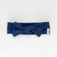 Nana Denim Newborn Bow Band - Kidichic