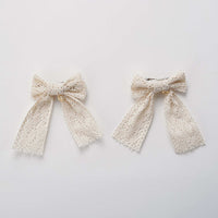 Nana Double Lace Big Bow Clip - Kidichic
