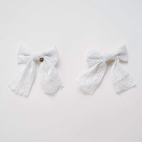 Nana Double Lace Big Bow Clip - Kidichic