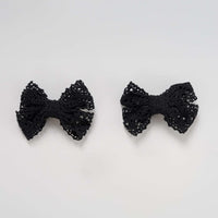 Nana Double Lace Bow Clip - Kidichic