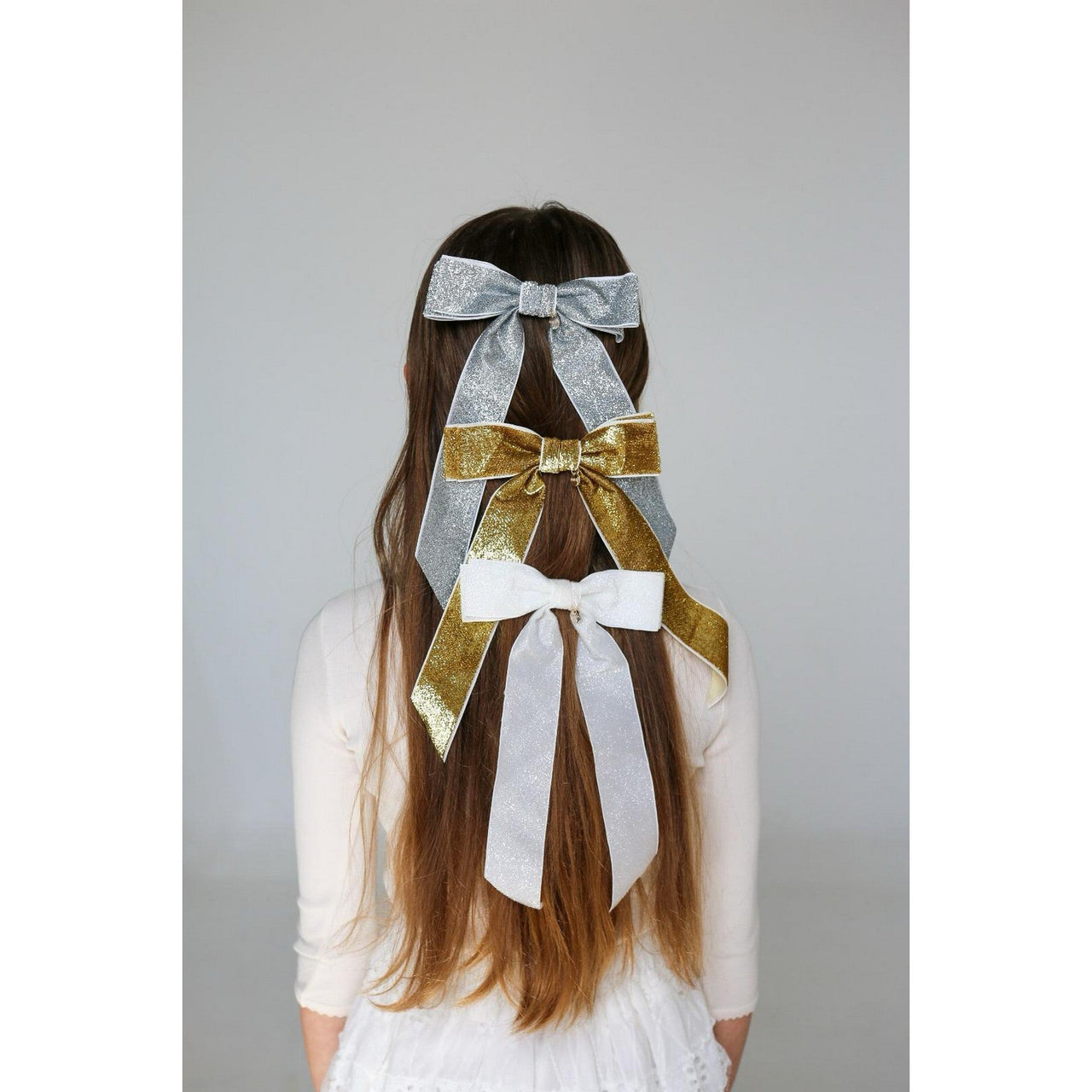 Nana Lurex Bow Clip - Kidichic