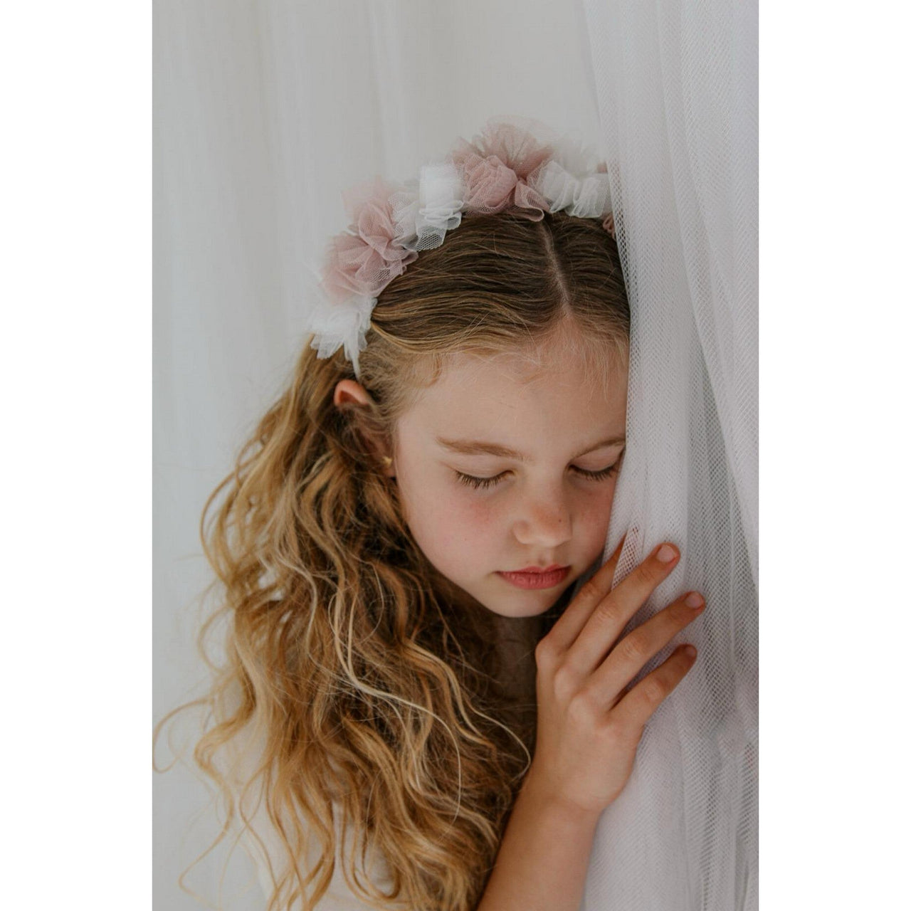 Nana Tulle Flower Headband - Kidichic